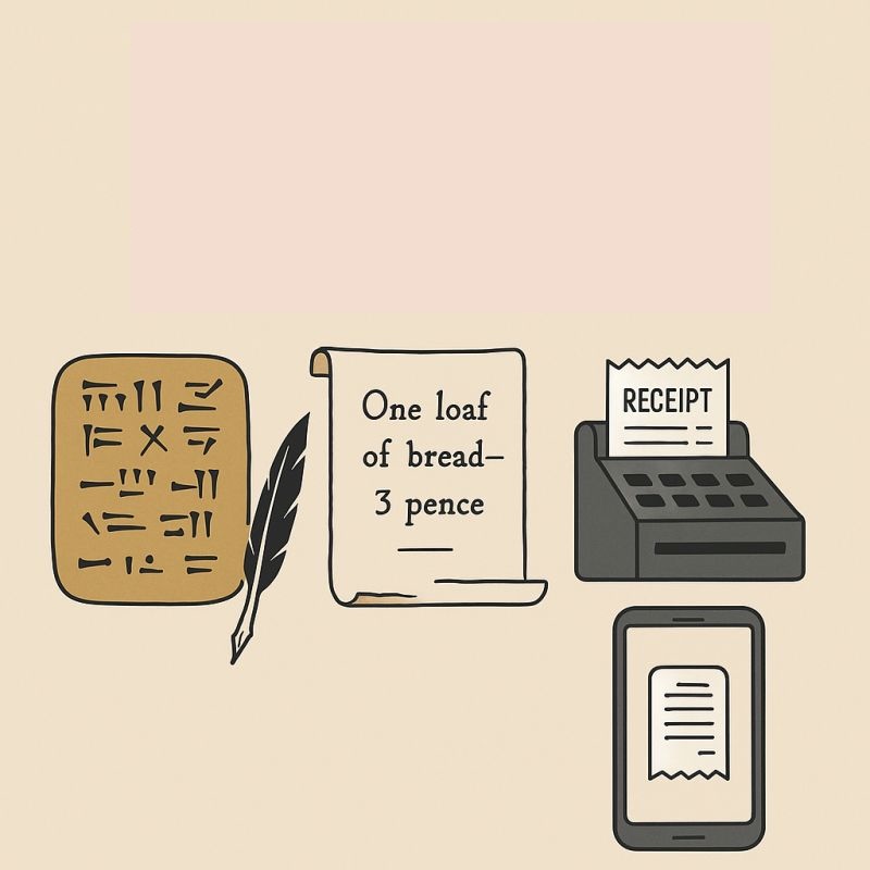The History of Receipts: From Handwritten Notes to Digital Revolution